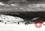 Image of skiing in spring Argentina, 1960, second 42 stock footage video 65675063694