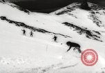 Image of skiing in spring Argentina, 1960, second 54 stock footage video 65675063694