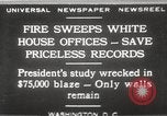 Image of fire at White House Washington DC USA, 1929, second 1 stock footage video 65675063697