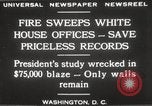 Image of fire at White House Washington DC USA, 1929, second 7 stock footage video 65675063697