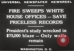 Image of fire at White House Washington DC USA, 1929, second 15 stock footage video 65675063697