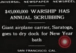 Image of USS Saratoga San Francisco California USA, 1929, second 3 stock footage video 65675063698