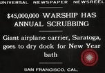 Image of USS Saratoga San Francisco California USA, 1929, second 8 stock footage video 65675063698