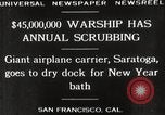 Image of USS Saratoga San Francisco California USA, 1929, second 11 stock footage video 65675063698