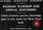 Image of USS Saratoga San Francisco California USA, 1929, second 12 stock footage video 65675063698