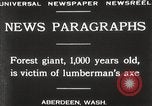 Image of Lumberman Aberdeen Washington USA, 1929, second 13 stock footage video 65675063699