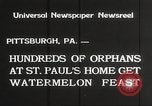 Immagine di Stati Uniti orfani Pittsburgh Pennsylvania USA, 1934, secondo 3 filmato di repertorio 65675063726