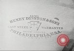 Image of Disston Hand Saw manufacturing Philadelphia Pennsylvania USA, 1920, second 60 stock footage video 65675063730