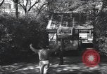 Image of House is moved in two halves New York United States USA, 1940, second 15 stock footage video 65675063764