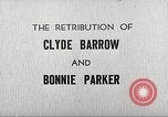 Image le châtiment de Clyde Barrow et Bonnie Parker Dallas Texas USA, 1934, de la seconde 1 séquences d'archives historiques vidéo 65675063766