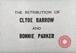 Image le châtiment de Clyde Barrow et Bonnie Parker Dallas Texas USA, 1934, de la seconde 3 séquences d'archives historiques vidéo 65675063766