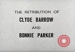 Image le châtiment de Clyde Barrow et Bonnie Parker Dallas Texas USA, 1934, de la seconde 4 séquences d'archives historiques vidéo 65675063766