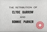 Image le châtiment de Clyde Barrow et Bonnie Parker Dallas Texas USA, 1934, de la seconde 5 séquences d'archives historiques vidéo 65675063766