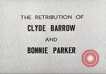 Image le châtiment de Clyde Barrow et Bonnie Parker Dallas Texas USA, 1934, de la seconde 6 séquences d'archives historiques vidéo 65675063766