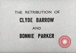 Image le châtiment de Clyde Barrow et Bonnie Parker Dallas Texas USA, 1934, de la seconde 9 séquences d'archives historiques vidéo 65675063766