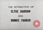 Image le châtiment de Clyde Barrow et Bonnie Parker Dallas Texas USA, 1934, de la seconde 10 séquences d'archives historiques vidéo 65675063766