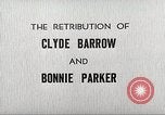 Image le châtiment de Clyde Barrow et Bonnie Parker Dallas Texas USA, 1934, de la seconde 11 séquences d'archives historiques vidéo 65675063766