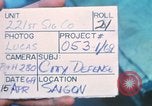 Image of United States soldiers Saigon Vietnam, 1969, second 8 stock footage video 65675063782