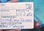Image of United States soldiers Saigon Vietnam, 1969, second 9 stock footage video 65675063782
