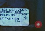 Image of 1st Tank Battalion Peleliu Palau Islands, 1944, second 4 stock footage video 65675063841