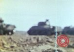 Image of 3rd Marine Division Sherman tanks fire at Japanese positions Iwo Jima, 1945, second 13 stock footage video 65675063852