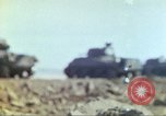 Image of 3rd Marine Division Sherman tanks fire at Japanese positions Iwo Jima, 1945, second 14 stock footage video 65675063852