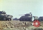 Image of 3rd Marine Division Sherman tanks fire at Japanese positions Iwo Jima, 1945, second 17 stock footage video 65675063852