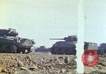 Image of 3rd Marine Division Sherman tanks fire at Japanese positions Iwo Jima, 1945, second 18 stock footage video 65675063852