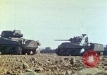 Image of 3rd Marine Division Sherman tanks fire at Japanese positions Iwo Jima, 1945, second 19 stock footage video 65675063852