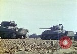 Image of 3rd Marine Division Sherman tanks fire at Japanese positions Iwo Jima, 1945, second 20 stock footage video 65675063852