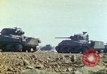 Image of 3rd Marine Division Sherman tanks fire at Japanese positions Iwo Jima, 1945, second 21 stock footage video 65675063852
