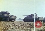 Image of 3rd Marine Division Sherman tanks fire at Japanese positions Iwo Jima, 1945, second 22 stock footage video 65675063852