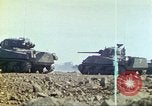 Image of 3rd Marine Division Sherman tanks fire at Japanese positions Iwo Jima, 1945, second 23 stock footage video 65675063852