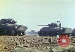 Image of 3rd Marine Division Sherman tanks fire at Japanese positions Iwo Jima, 1945, second 24 stock footage video 65675063852