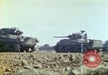 Image of 3rd Marine Division Sherman tanks fire at Japanese positions Iwo Jima, 1945, second 28 stock footage video 65675063852