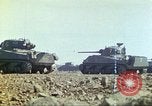 Image of 3rd Marine Division Sherman tanks fire at Japanese positions Iwo Jima, 1945, second 29 stock footage video 65675063852