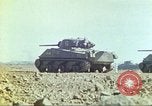 Image of 3rd Marine Division Sherman tanks fire at Japanese positions Iwo Jima, 1945, second 35 stock footage video 65675063852