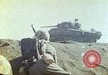Image of 3rd Marine Division Sherman tanks fire at Japanese positions Iwo Jima, 1945, second 40 stock footage video 65675063852