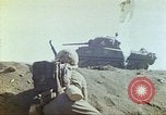Image of 3rd Marine Division Sherman tanks fire at Japanese positions Iwo Jima, 1945, second 43 stock footage video 65675063852