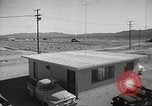 Image of Operation Cue effects on house and telephone poles Nevada United States USA, 1955, second 6 stock footage video 65675063885