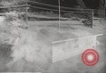 Image of Operation Cue effects on house and telephone poles Nevada United States USA, 1955, second 38 stock footage video 65675063885