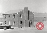 Image of Operation Cue brick house in nuclear blast Nevada United States USA, 1955, second 4 stock footage video 65675063890