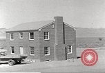Image of Operation Cue brick house in nuclear blast Nevada United States USA, 1955, second 5 stock footage video 65675063890