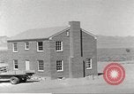 Image of Operation Cue brick house in nuclear blast Nevada United States USA, 1955, second 6 stock footage video 65675063890