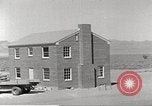 Image of Operation Cue brick house in nuclear blast Nevada United States USA, 1955, second 13 stock footage video 65675063890