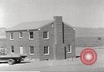 Image of Operation Cue brick house in nuclear blast Nevada United States USA, 1955, second 15 stock footage video 65675063890