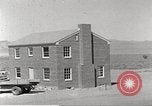 Image of Operation Cue brick house in nuclear blast Nevada United States USA, 1955, second 18 stock footage video 65675063890