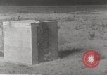 Image of Operation Cue bomb shelters during nuclear blast Nevada United States USA, 1955, second 32 stock footage video 65675063896