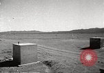 Image of Operation Cue bomb shelters during nuclear blast Nevada United States USA, 1955, second 39 stock footage video 65675063896