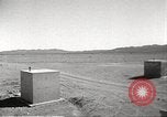 Image of Operation Cue bomb shelters during nuclear blast Nevada United States USA, 1955, second 45 stock footage video 65675063896